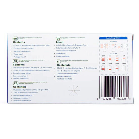 Influenza-Schnelltest 3 in 1 COVID-19 Antigen&Influenza A+B Combo Test