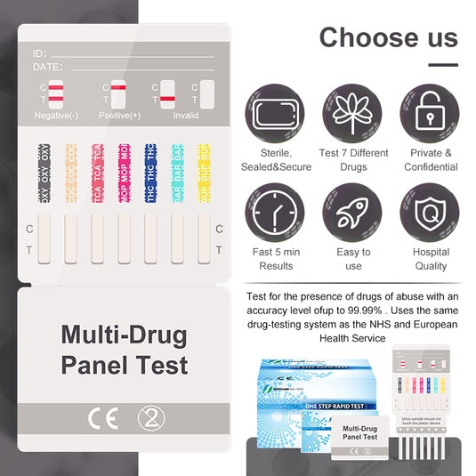 Multi Drogen-Schnelltest (7 Drogenarten)